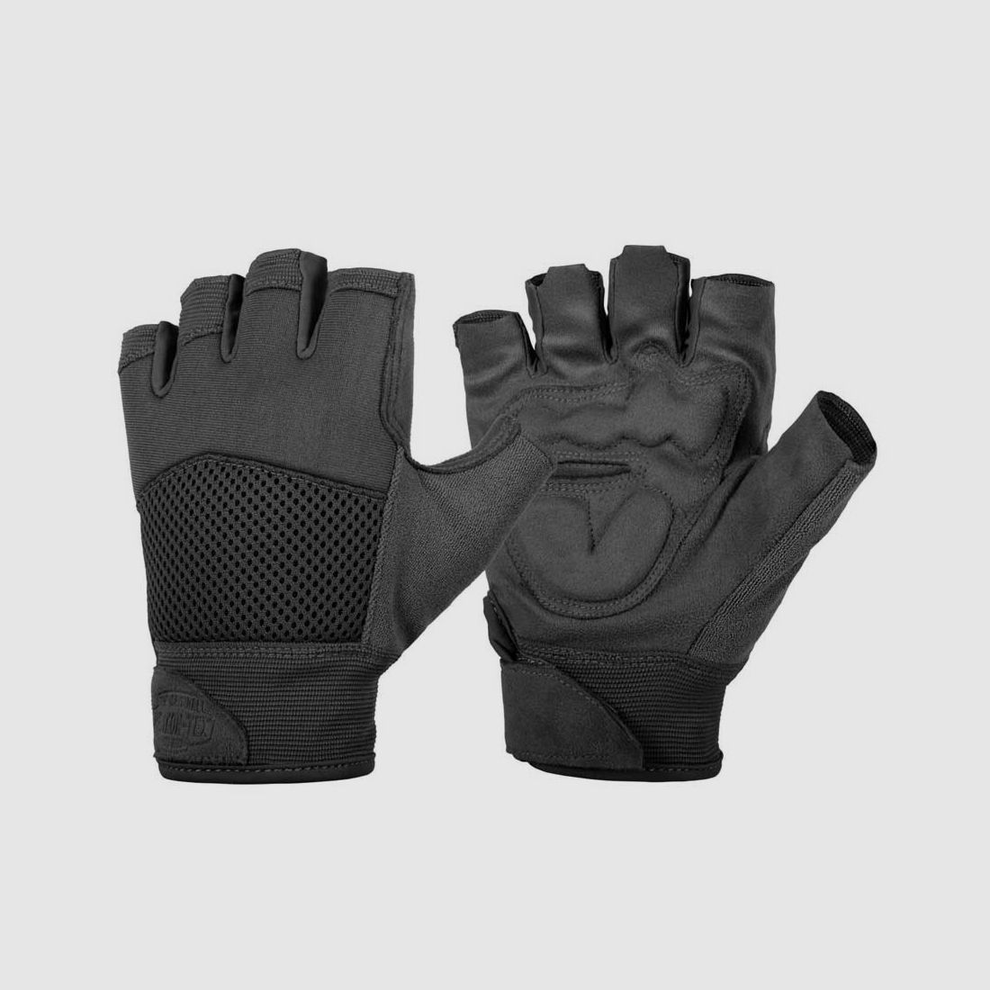 HELIKON-TEX HALF FINGER GLOVES SCHWARZ