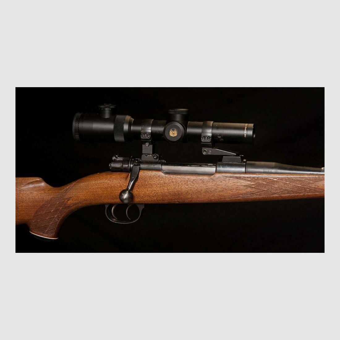 Karabin Velser Mauser System 98 Stutzen z montażem obrotowym i lunetą do polowania na dziki