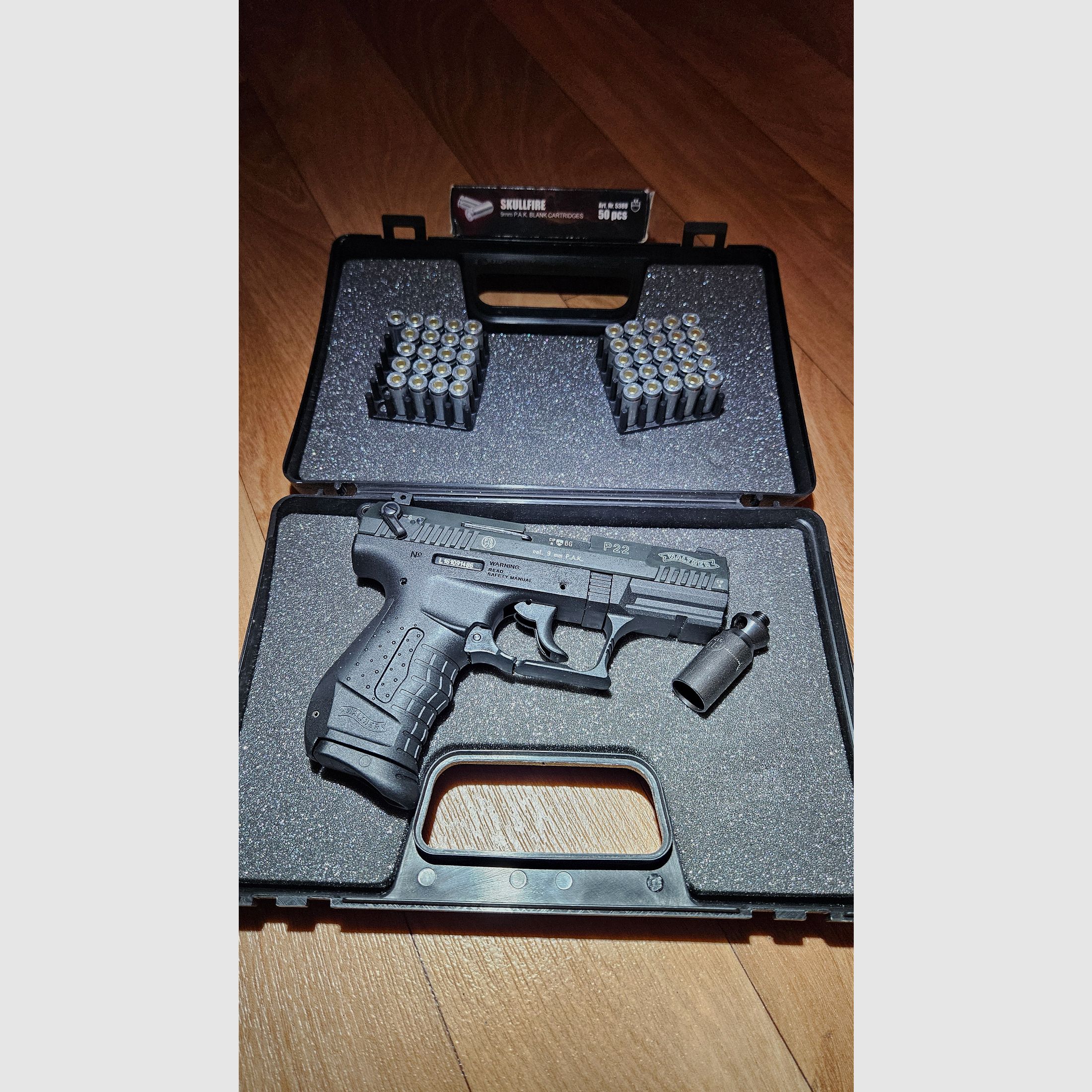 Walther P22 Schreckschuss Pistole 9mm P.A.K. black
