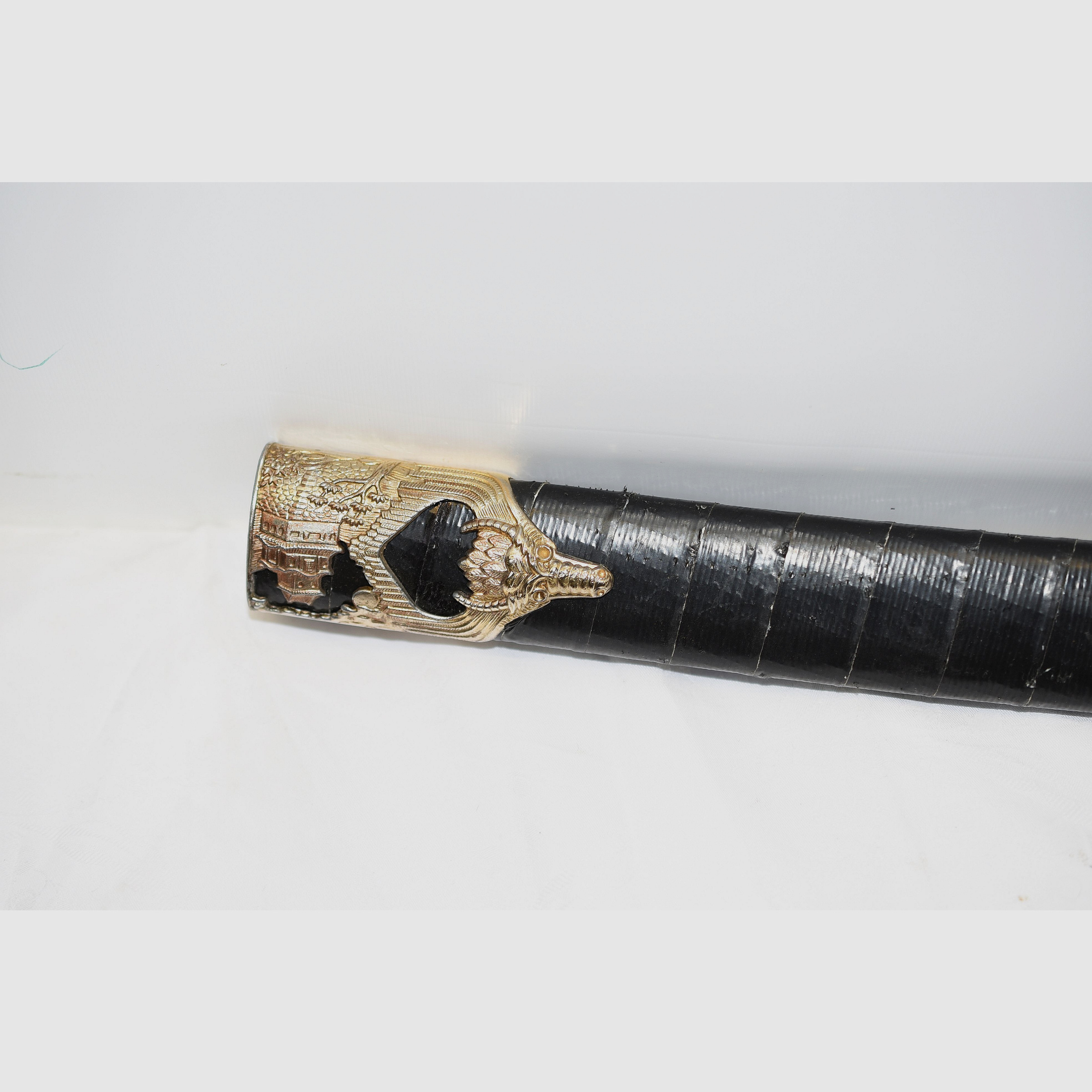 Japans zwaard, Samurai, Katana, Wakizashi, met Menuki op de greep