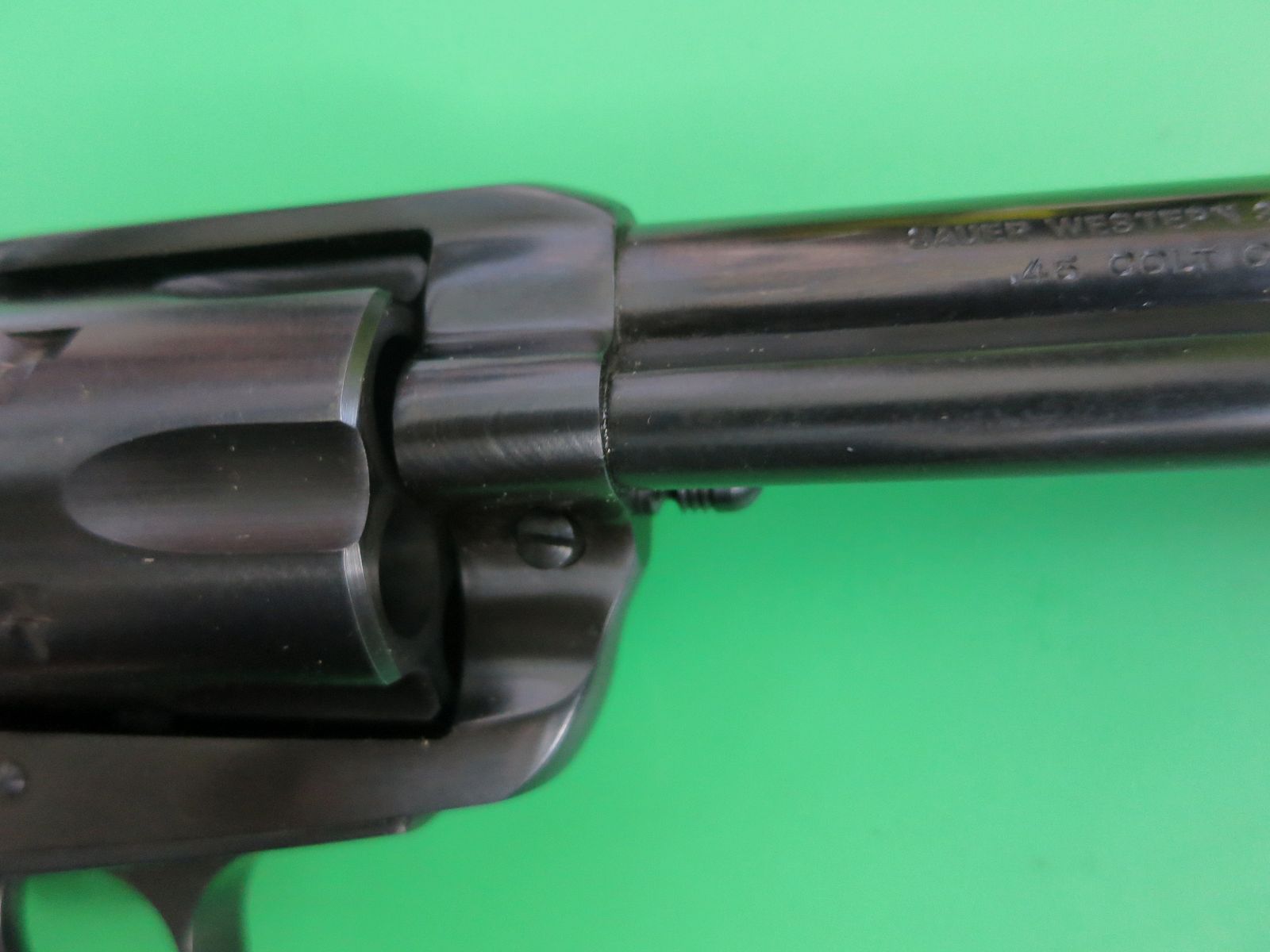 Western revolver, FJ. P. Sauer & Sohn, Western six-shooter, .45 Colt, collector's condition #67, image 9 of 11