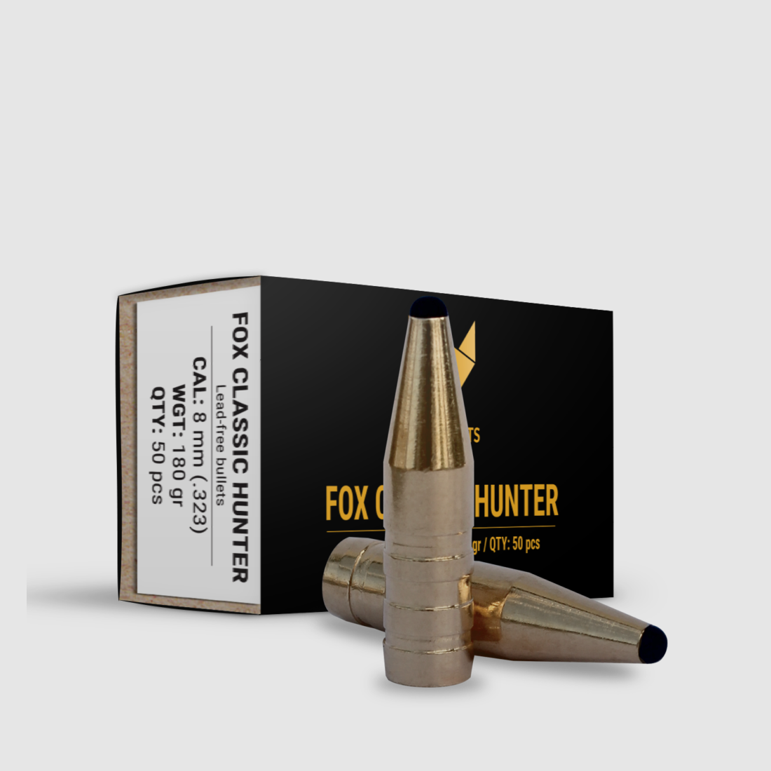 Fox Bullets Classic Hunter .323 11,7 g / 180 gr balles sans plomb – 50 pièces