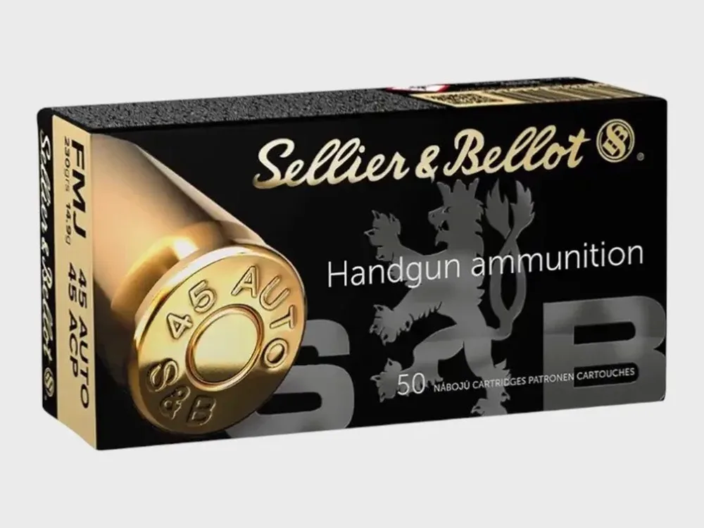 Munition Sellier & Bellot .45 ACP FMJ 230grs. / 1000 Stk.