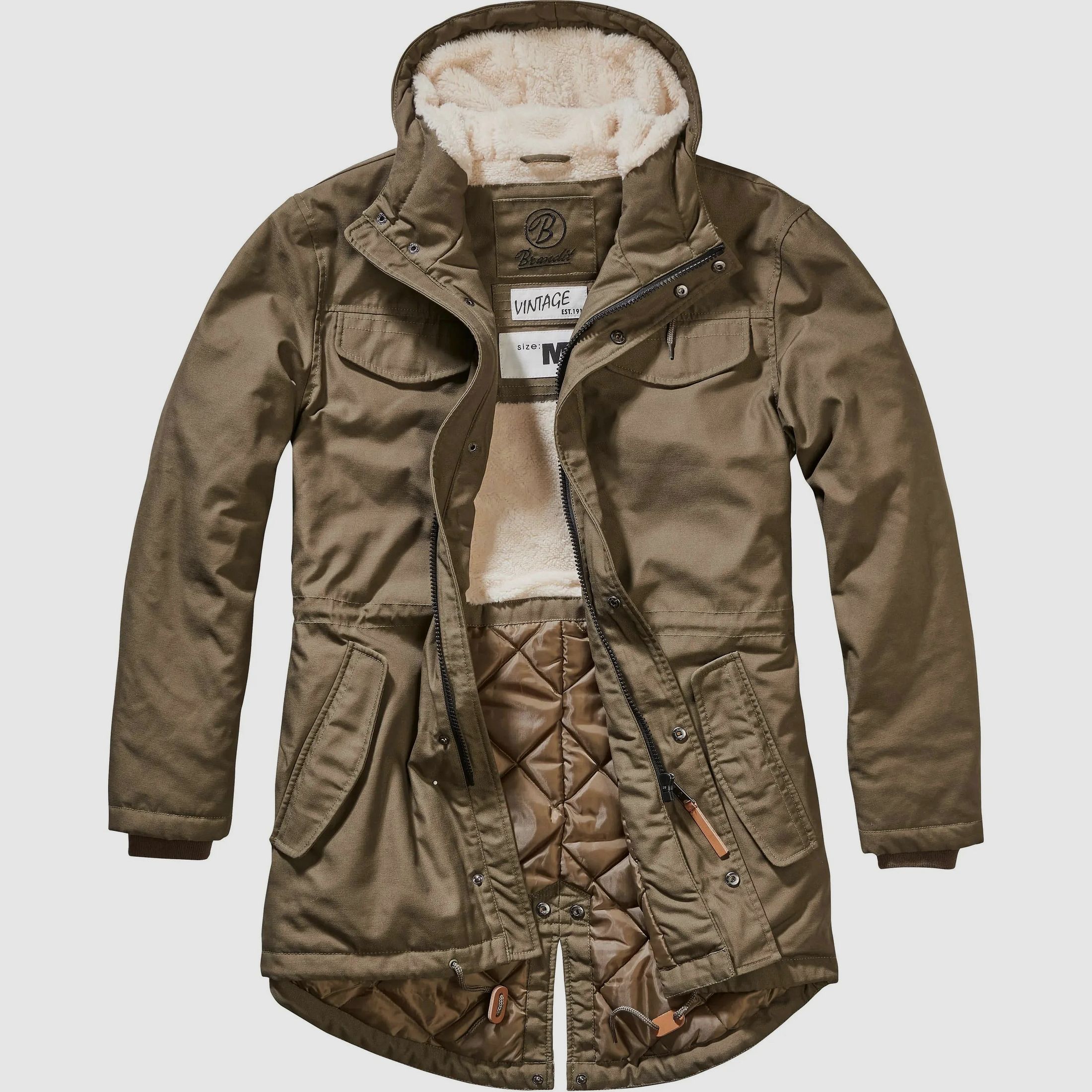 Brandit Brandit Parka Marsh Lake schwarz