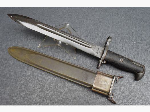 US M1 Bajonett mit Scheide M7 Scabbard, Fertigung AFH, sehr gut