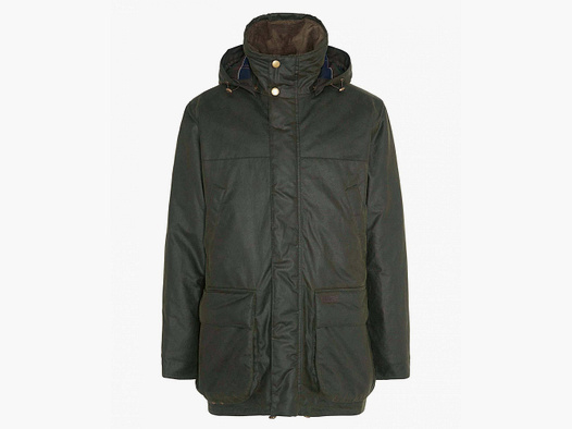 Barbour Herren Wachsjacke Bleaberry, Farbe Fern L