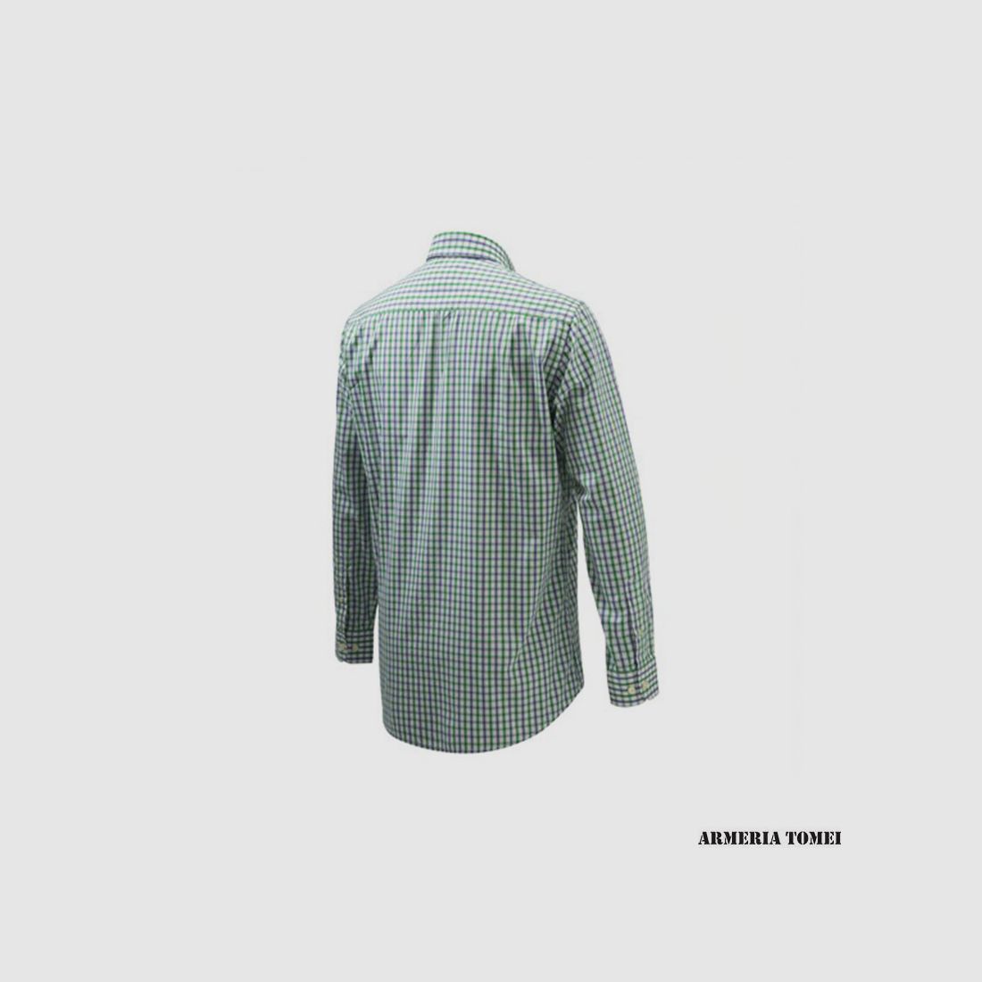 CAMICIA – BERETTA – WOOD BUTTON DOWN Green & Purple Check, immagine 2 di 2
