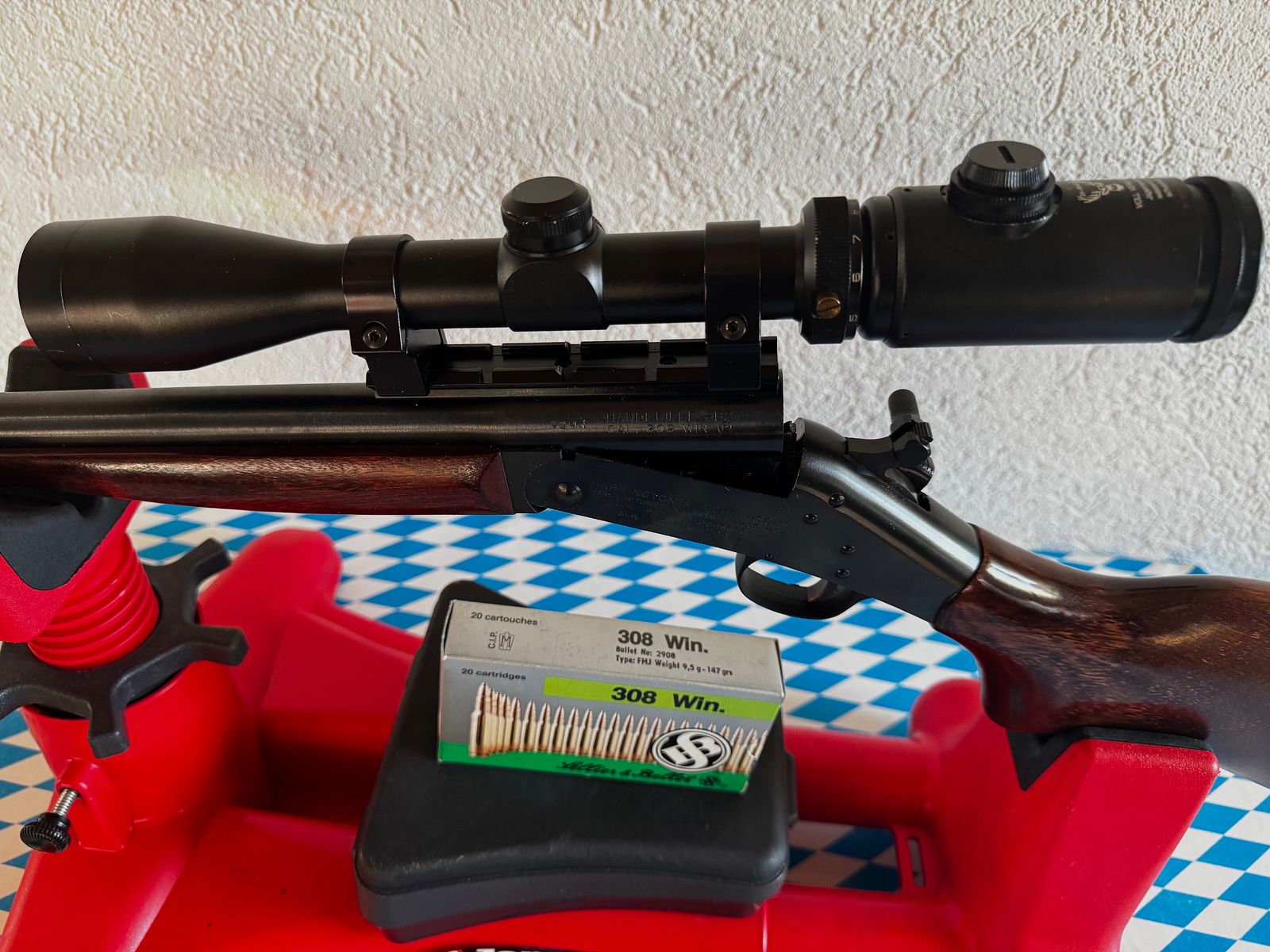 Harrington & Richardson SB2 Handi Rifle / hammer break-action rifle 22" en 308win