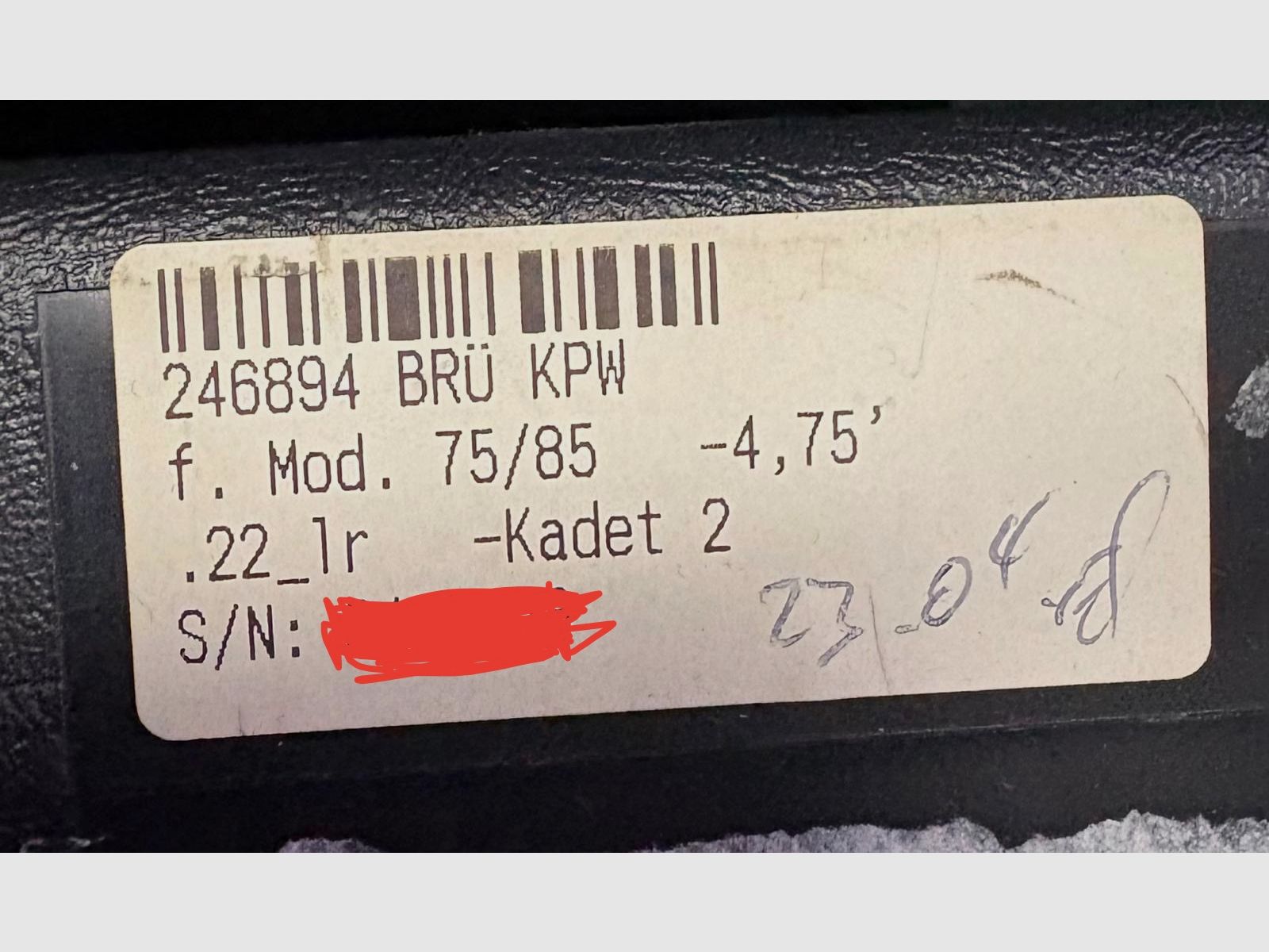 CZ 75 B / 85 - Kadet 2 wisselsysteem .22