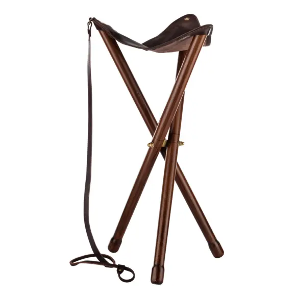 Siège Country Trépied Pliant Bois Luxe