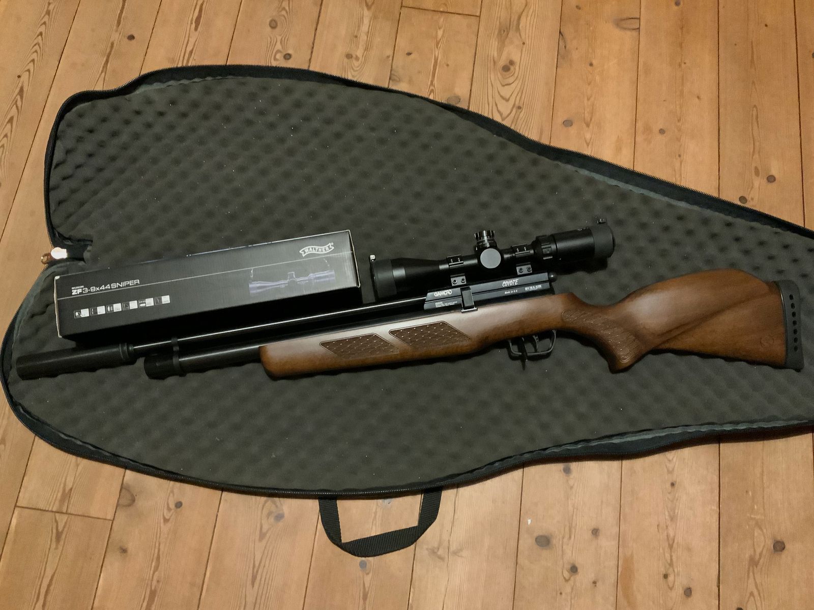 Gamo Coyote Wood PCP Pressluftgewehr Luftgewehr Huma Air