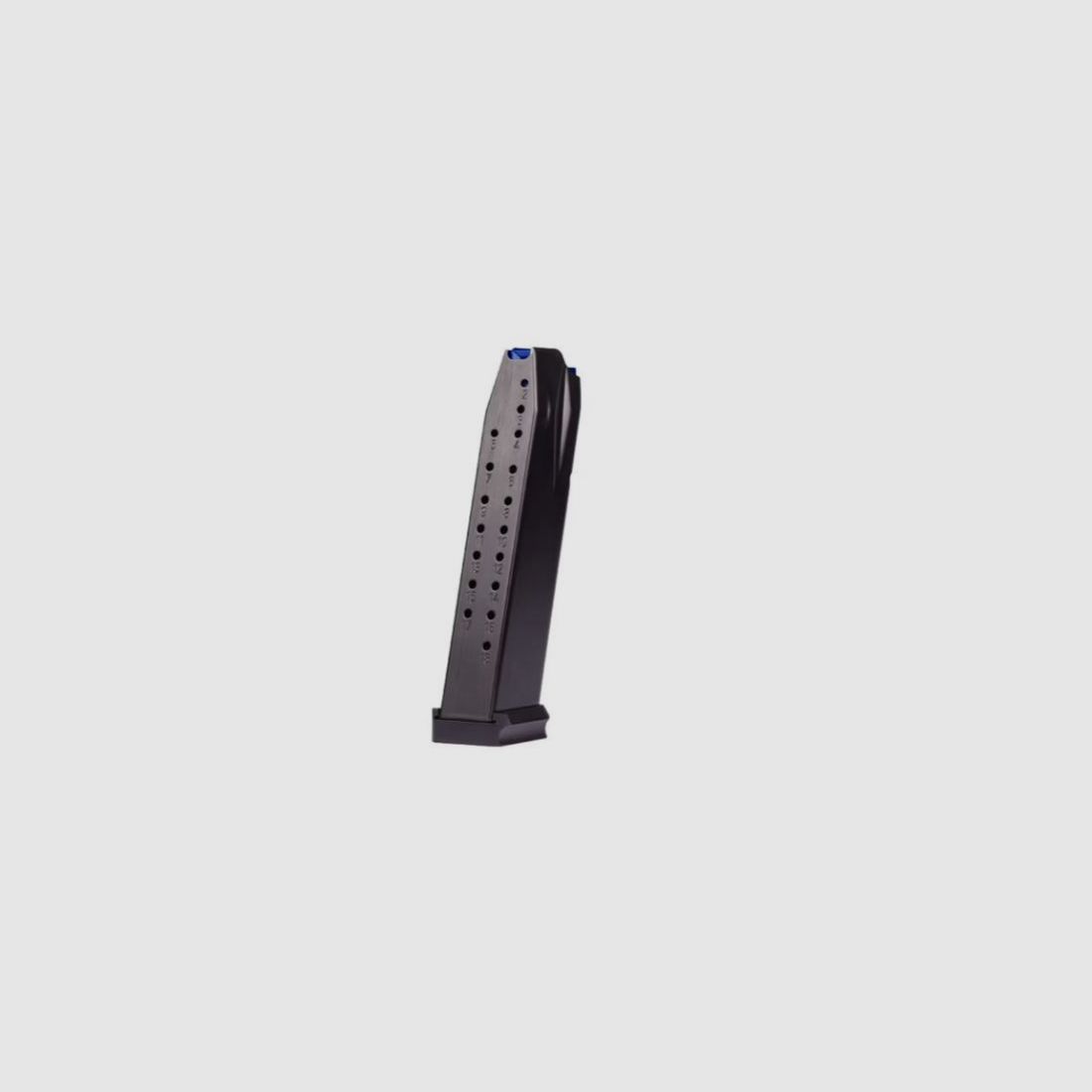 Walther – Magazin PDP PRO Full Size /PDP Match / PDP Steel Frame Match Kal. 9mm Para, 18 Schuss mit schwarzem Alu Boden