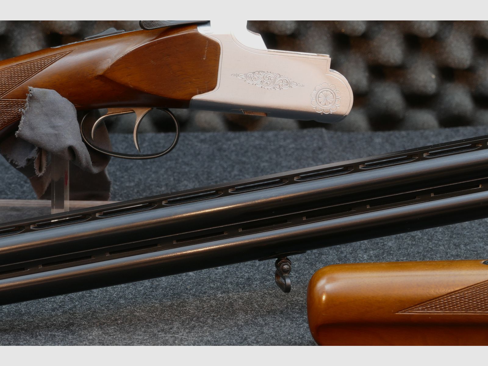 Luger – Bockdoppelflinte, Kal. 12/70, Stahlschrot bis 3,25mm