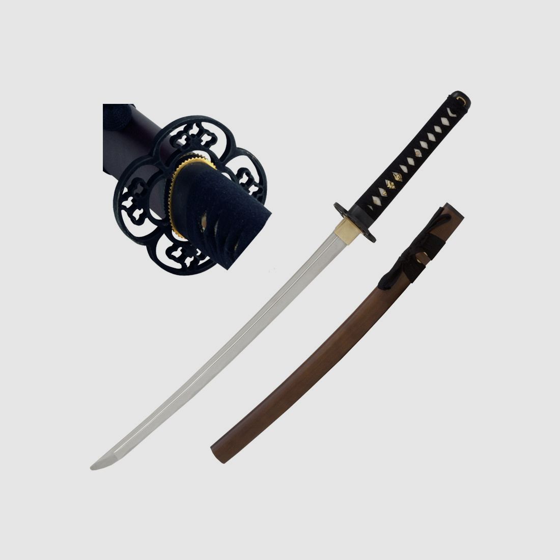 John Lee Red Wood Iaito Wakizashi