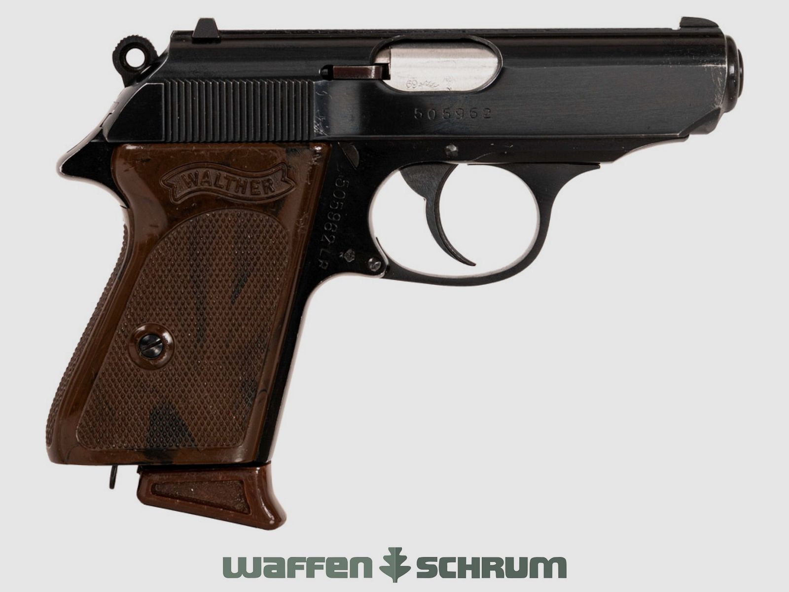 Walther PPK-L .22lr , Lederholster, starre Visierung , LL: 85mm