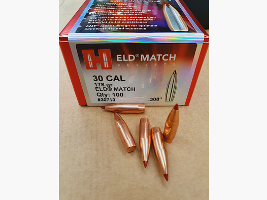 .308/178grs Hornady ELD Match No. 30713 Geschosse 100 Stk.