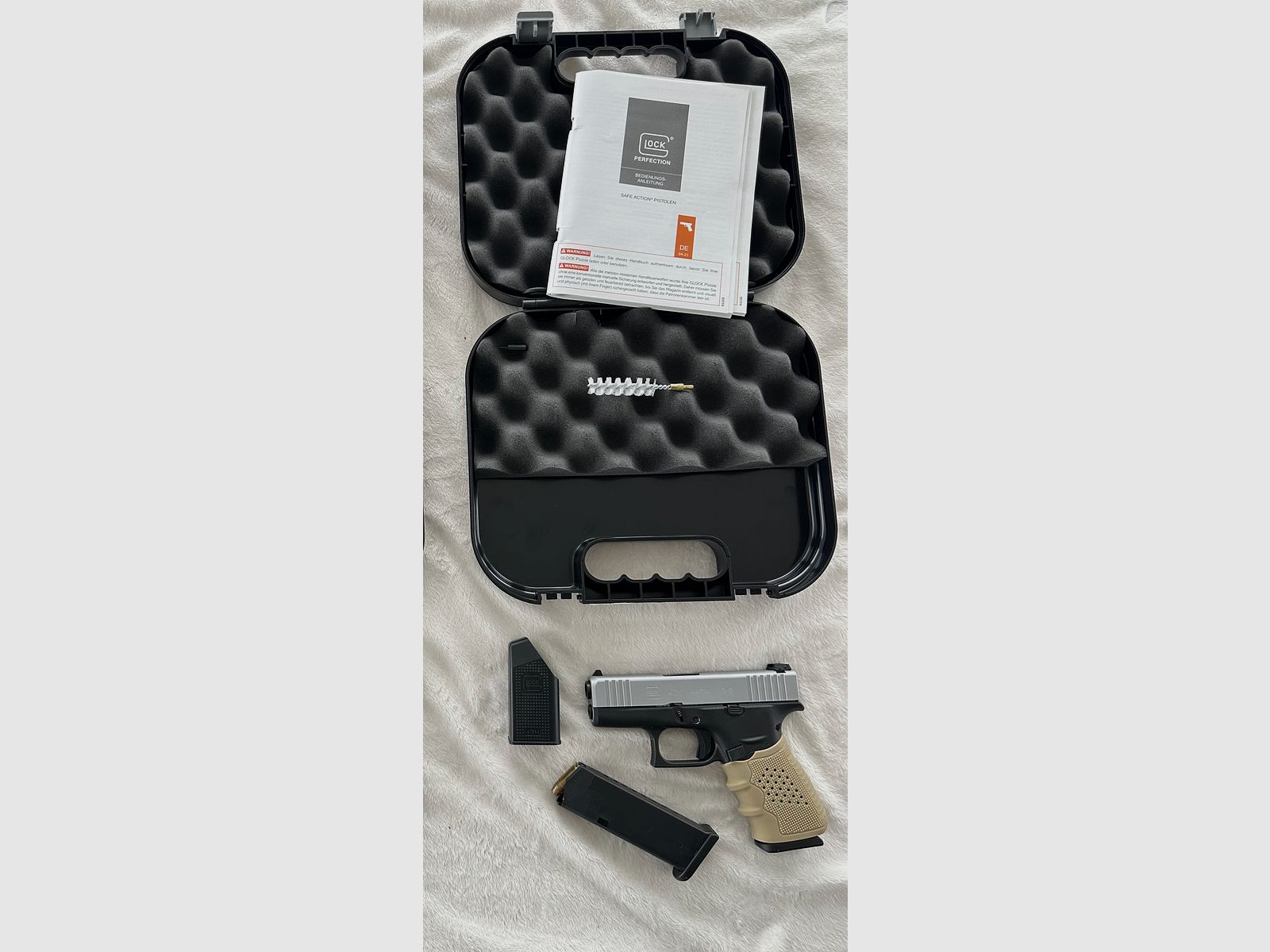 Glock 43X Silver Slide - Silber in 9mm - NEUWERTIG