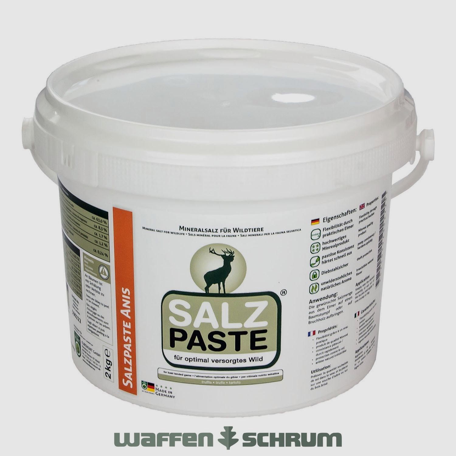 Pasta de sal Eurohunt DEUSA - Aroma de anís 2kg cubo