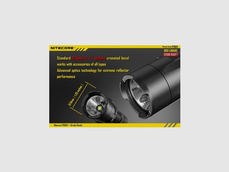 Nitecore P20UV zaklamp, 800 lumen, afbeelding 20 van 28
