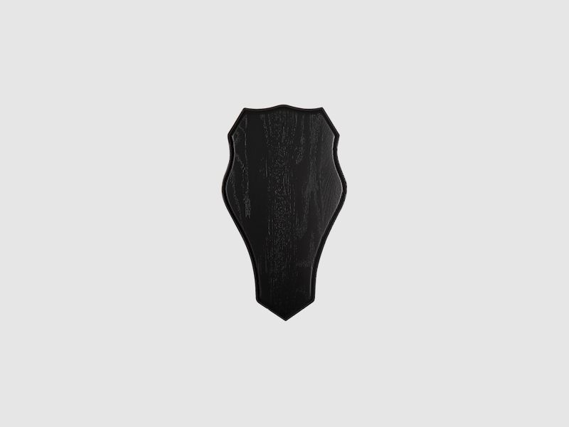 5etta Trophy Shield Damhirsch, dunkles Eichenfurnier