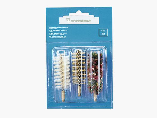 Fritzmann Bürstenpackung 3-teilig mit Spiralbürste Kal. 12