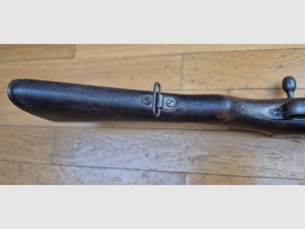 Very nice Japanese rifle Arisaka Type 38 – original caliber 6.5×50 – Kokura Arsenal late 1939 – Thailand order from 1940 – original bluing at 99% – very good mechanics and barrel – nice markings – bayonet lug – TBE +, image 10 of 34