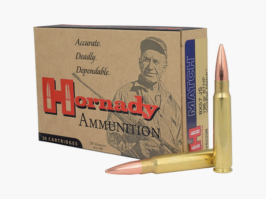 8x57 JS Hornady VINTAGE MATCH™ 196 gr BTHP MATCH™ VE20