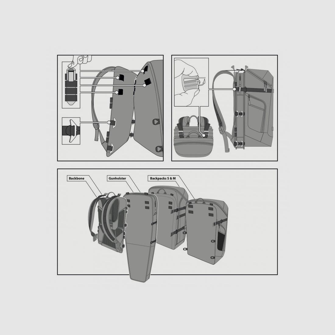 Modulares Rückentragesystem, Blaser Ultimate Backbone Camo Modular Ultimate Serie, HunTec Camo, Bild 6 von 6