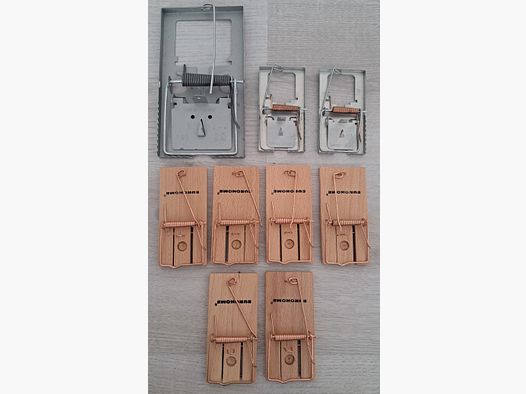 9x Lote de trampas para ratones