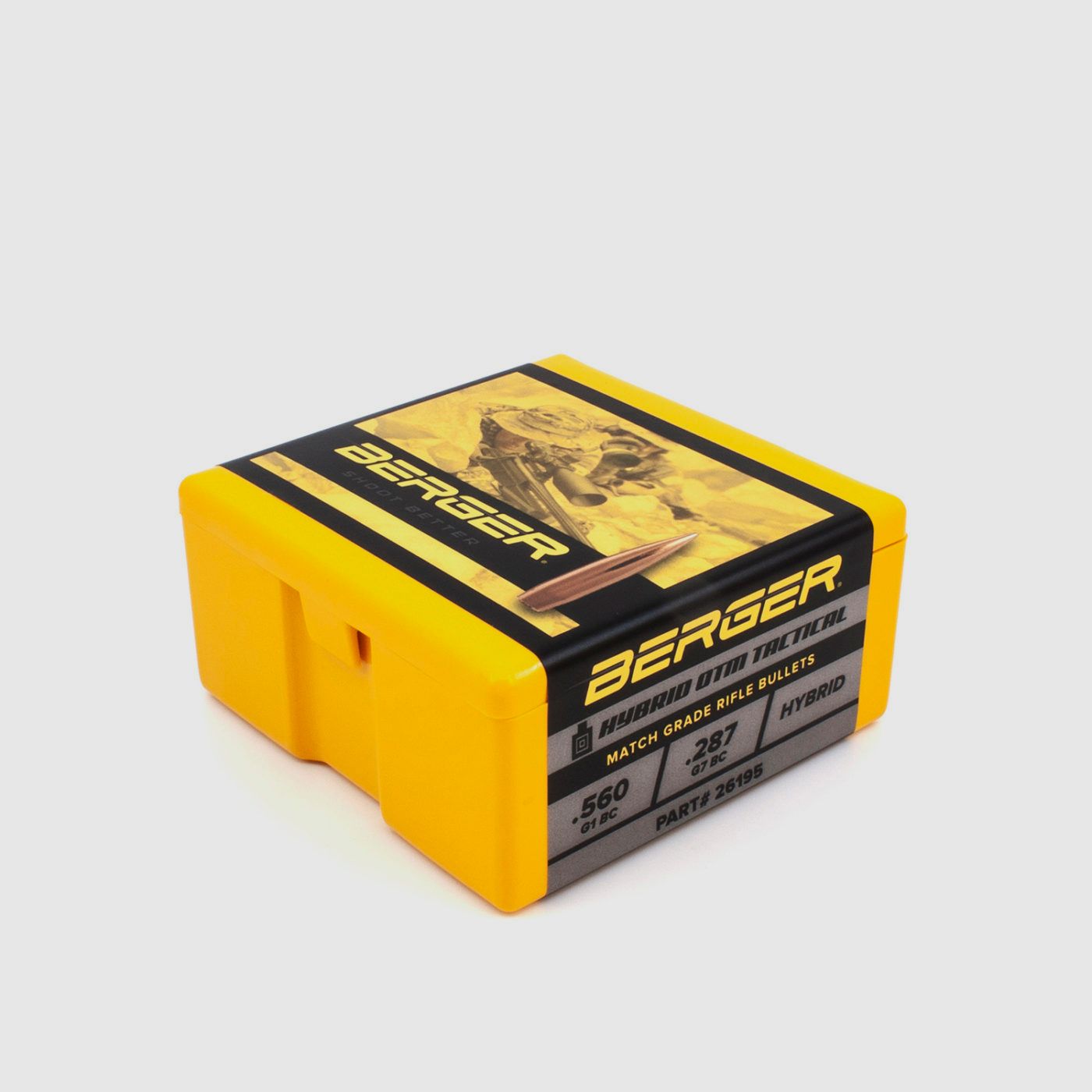 Berger Geschosse 6,5 mm / .264 130GR AR Hybrid OTM Tactical 500 Stk. #26195, Bild 4 von 4