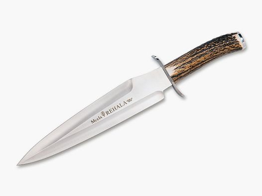 Hirschfnger Rehala 27A mit Hirschhorn-Griff Lederscheide