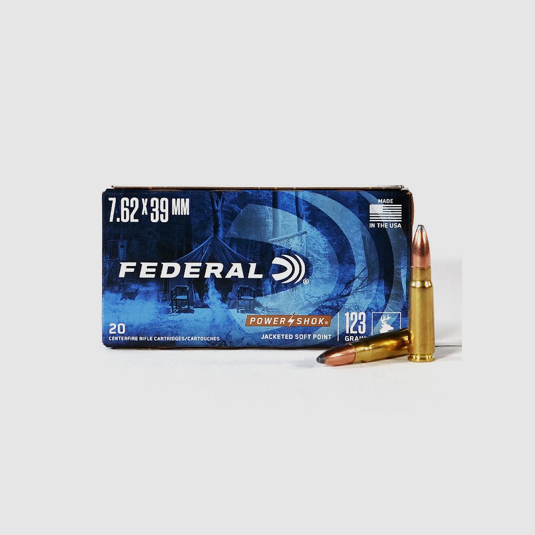 FEDERAL 7.62x39 SOVIET Soft Point 123 grs 1 Pack (20 rounds at 2.245 €*)