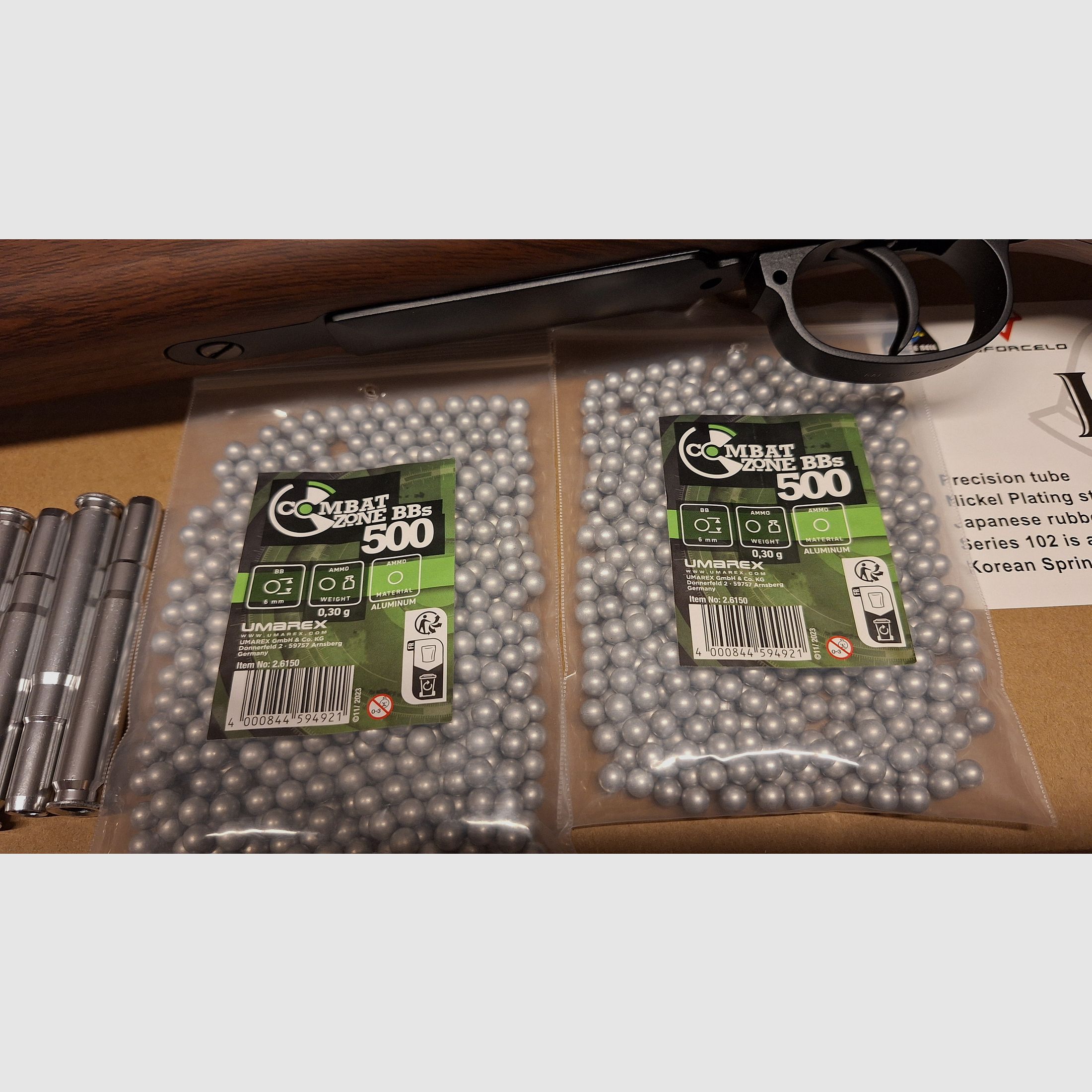 Karabiner 98K Bolt-Action Springer Gewehr mit Hülsenauswurf 6mm BB Holzoptik - Neuwertig!