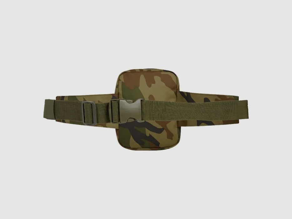 Brandit waist belt "Allround" with pocket + bottle holder - US Woodland