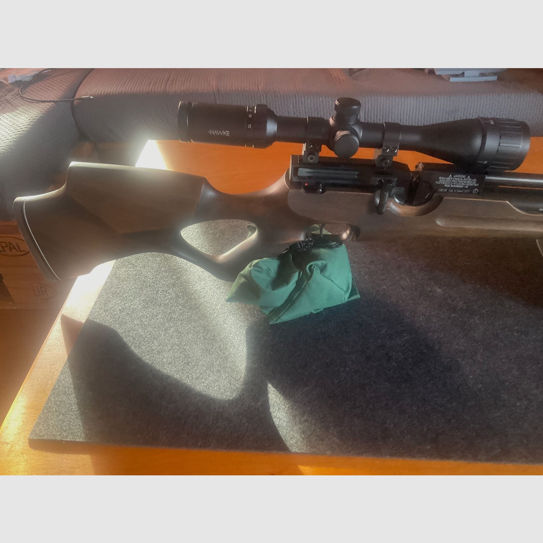 HW 100 T silencer, Hawke 4-12x40 and case (Tectake) 6/2024