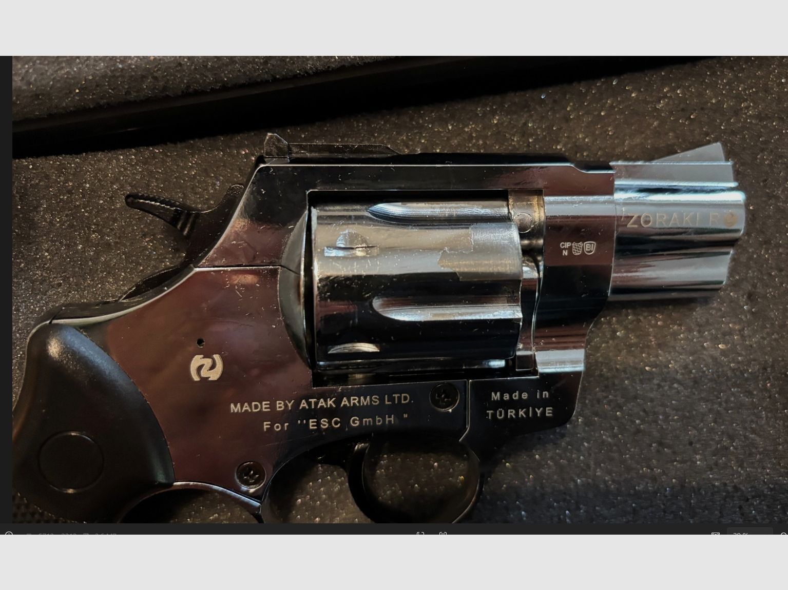 Zoraki R2 2 Zoll chrom Schreckschussrevolver PTB 1006