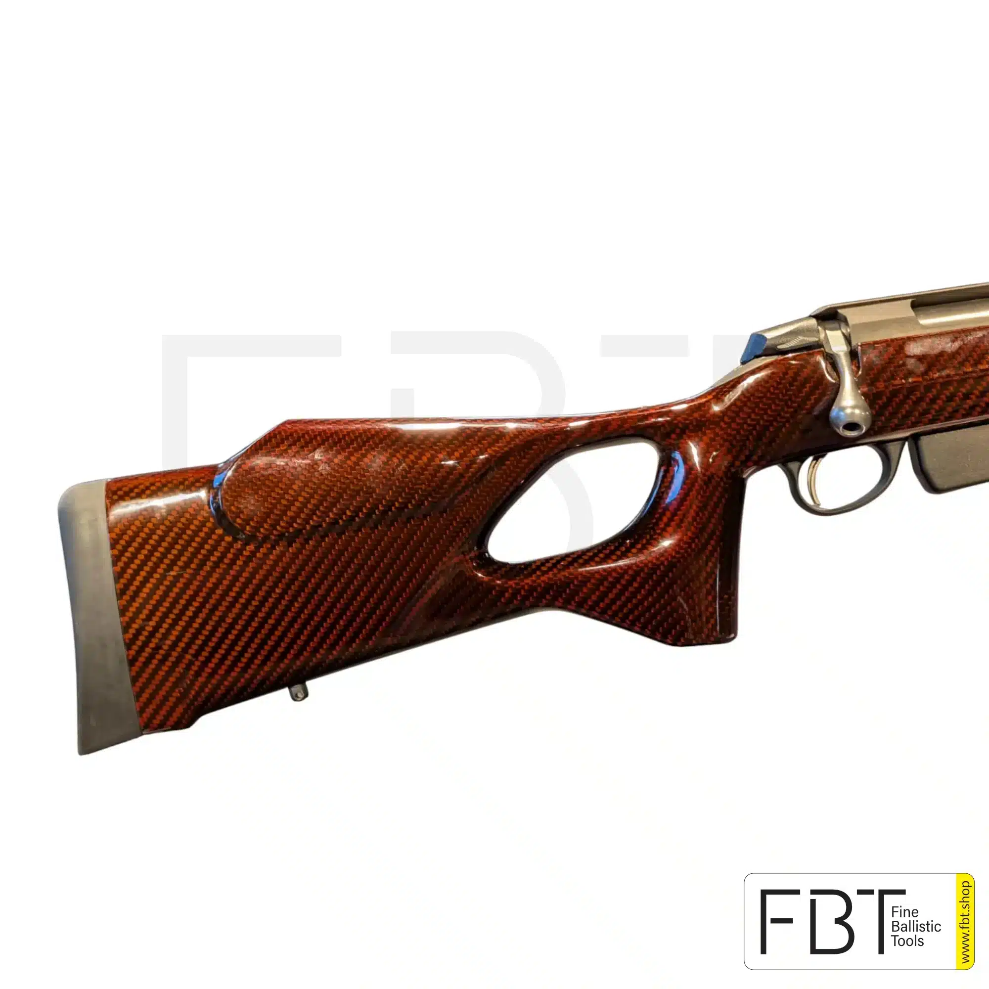 Tikka T3x 9,3×62 Waffe mit UNIC Carbonschaft High Glossy Rot und Integral Schalldämpfer | Marktplatz Angebot, Bild 2 von 3