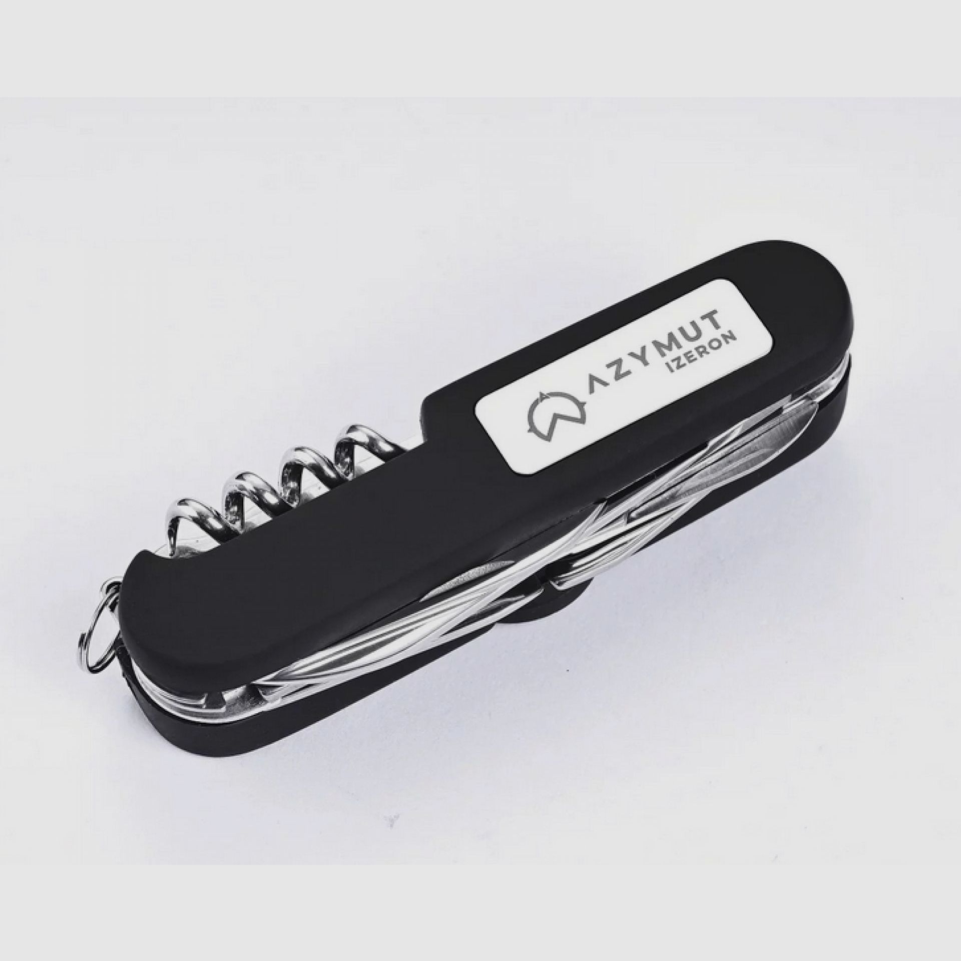 Azymut Izeron Taschenmesser – 13 Werkzeuge + Etui, 90 mm, schwarz (HK20017-8BL), Bild 4 von 10