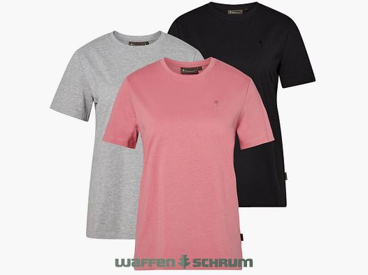 Pinewood T-Shirts 3-pack Grey Mel/ D. Pink/ Black