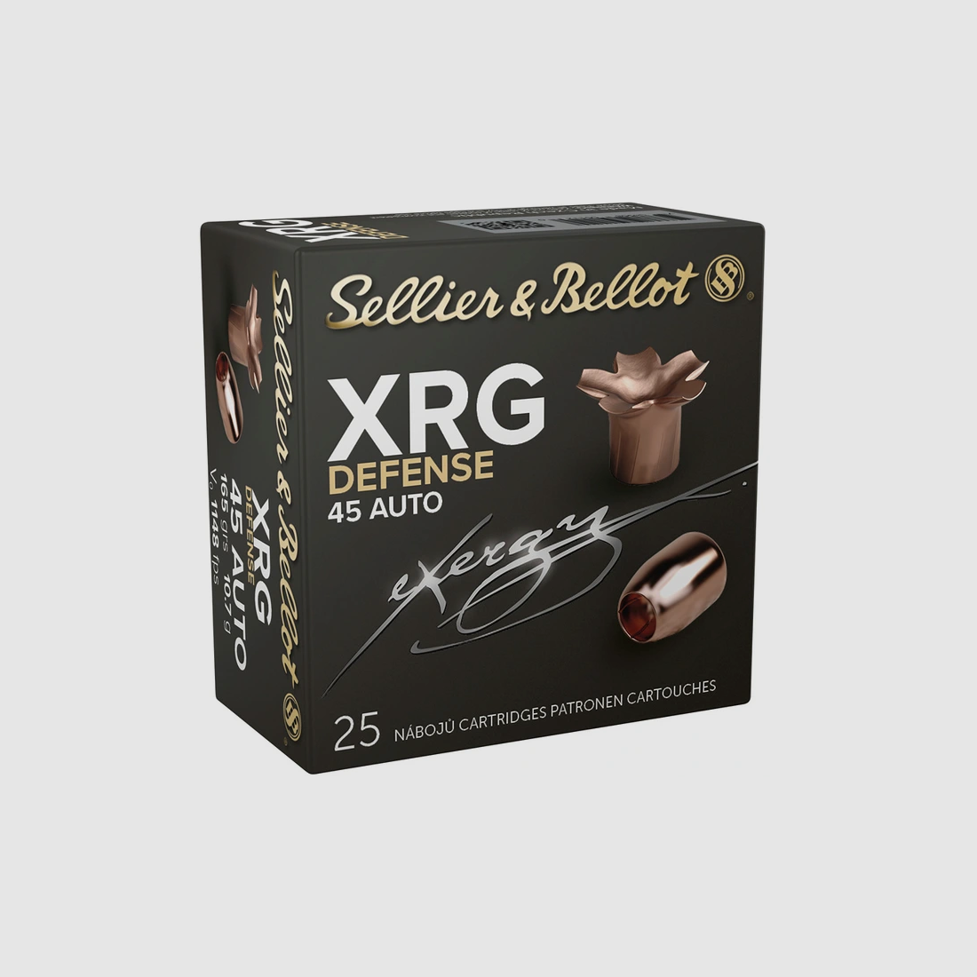 S&B .45ACP XRG Defense 165grs – 25 Schuss