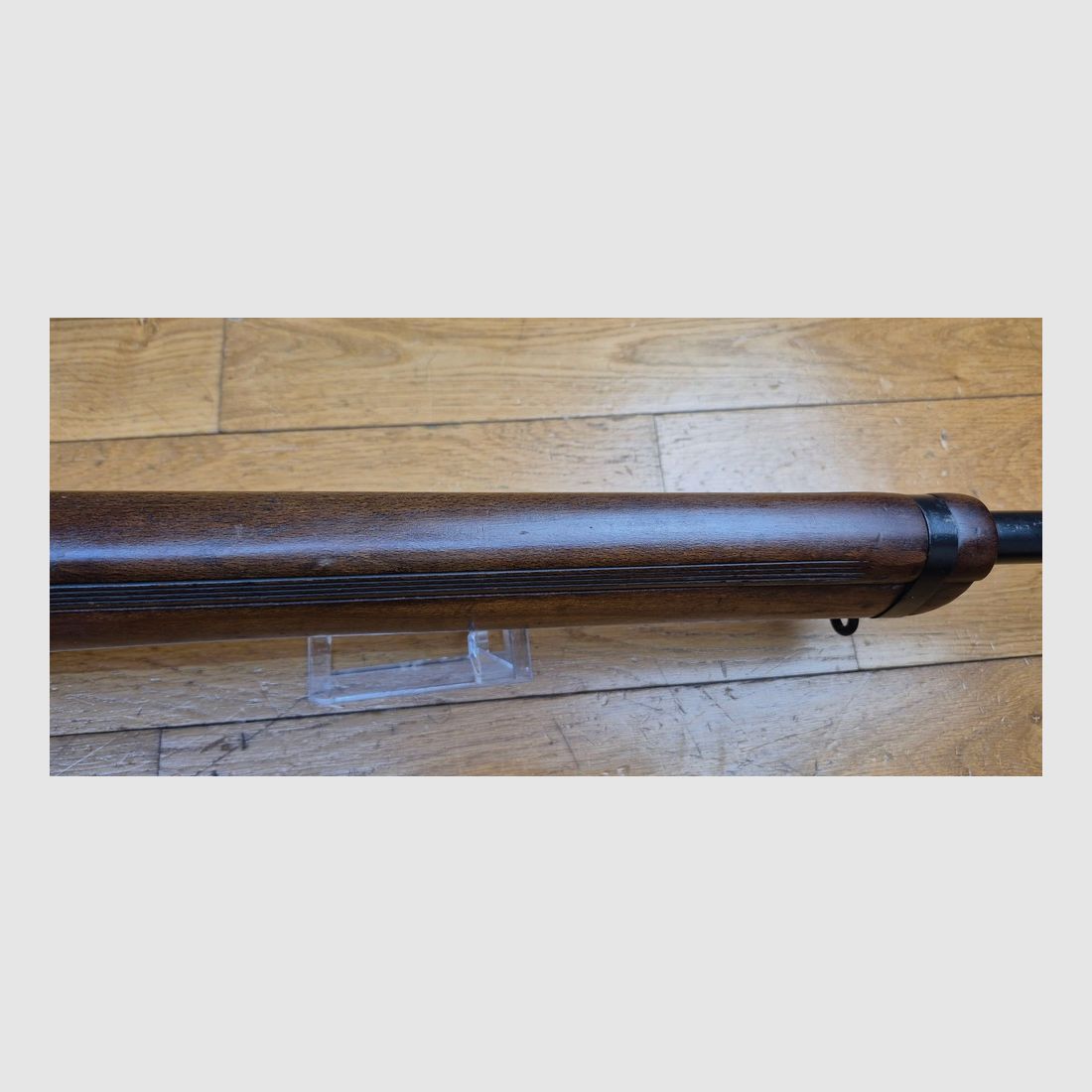 Schöner Lee-Enfield N°8 MKI – Britische Vorschriftstraining-Waffe – Kal. .22LR – Fazakerley-Fertigung von 1952 – Schönes militärisches „zivilisiertes“ Exemplar – Militärdiopter von guter Qualität – Sehr schöner Lauf und gute Mechanik – schönes Holz – TBE, Bild 19 von 31
