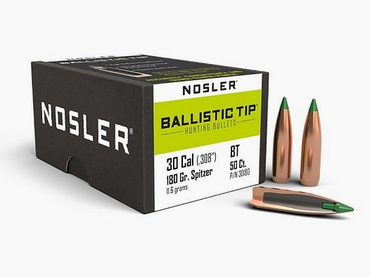 Nosler Chasse Cal. .30 Ballistic tip / 180 Grain #30180