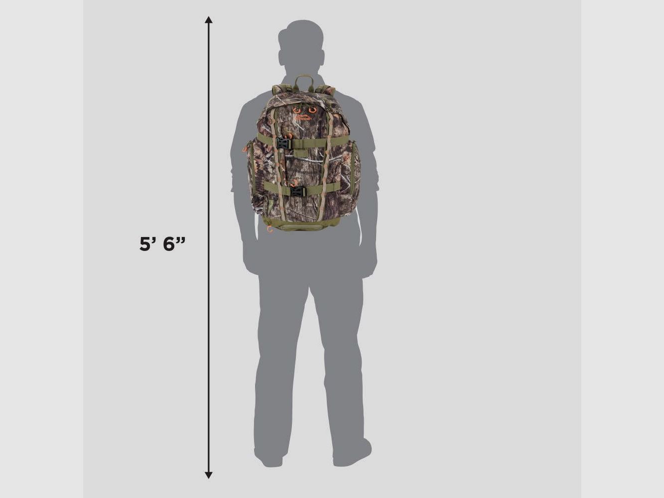 Allen Knoll Daypack Backpack Olive/Mossy Oak Break-Up, 38 Liters, image 2 of 8