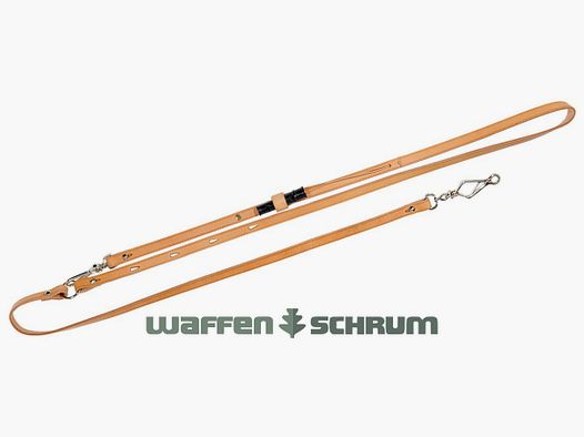 AKAH Oberländerleine aus Fahlleder / Universell verwendbar als Führ-/Umhänge-/Schweißleine