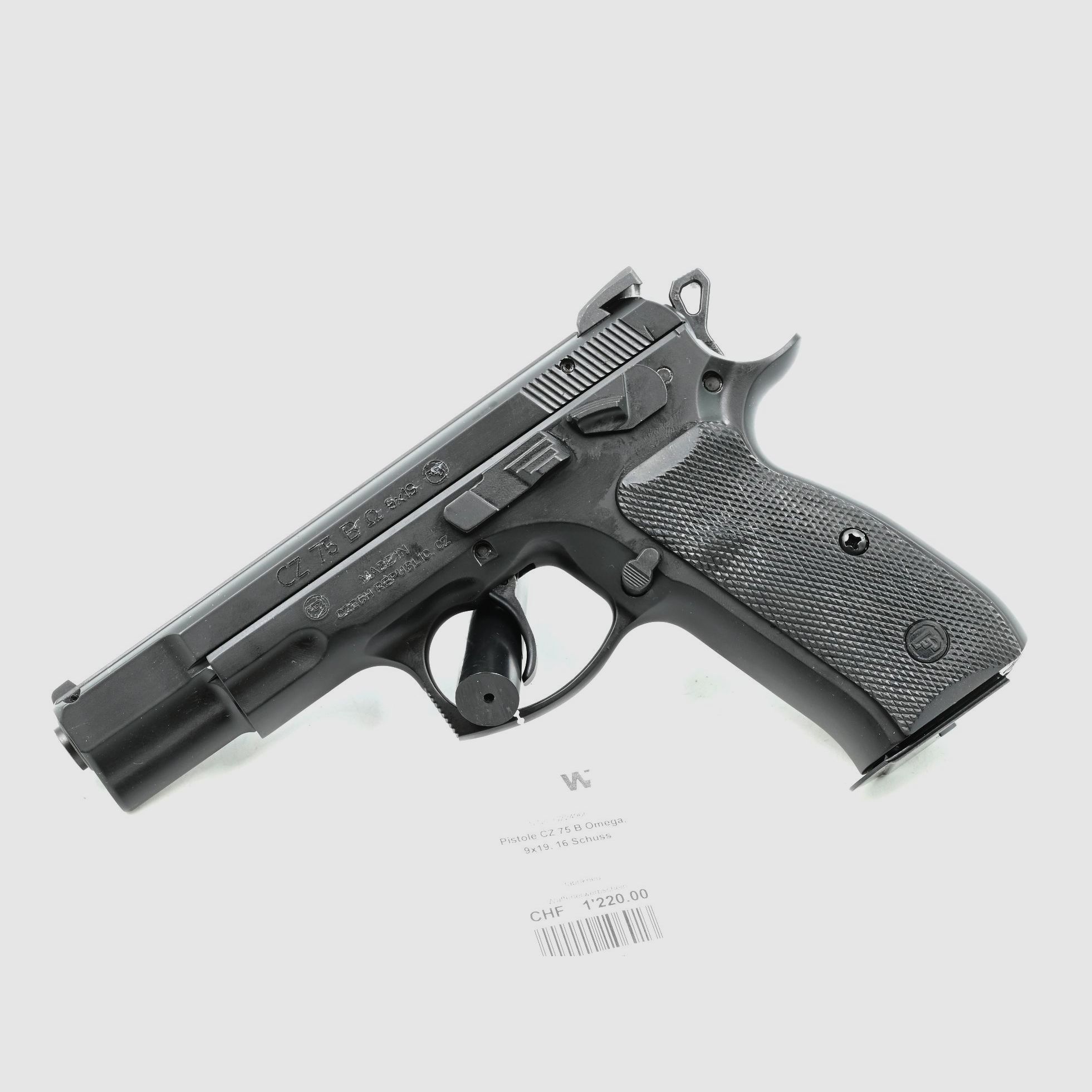 Pistole CZ 75 B Omega, 9×19, 16 Schuss, Bild 1 von 2