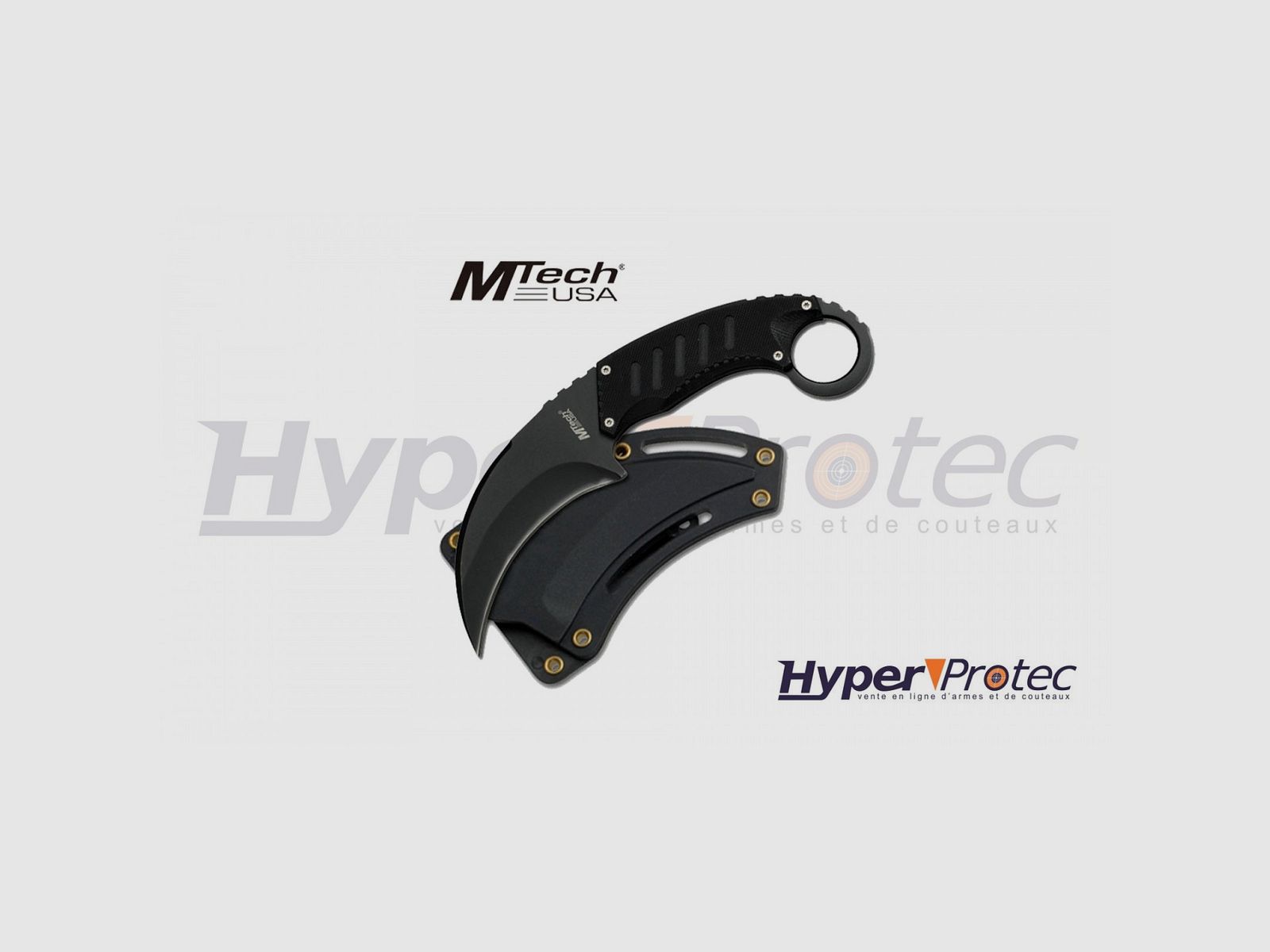 Karambit feststehende Klinge Mtech USA mit hartem Etui