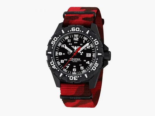 KHS KHS Uhr Reaper MK II Field Natoband rot camo