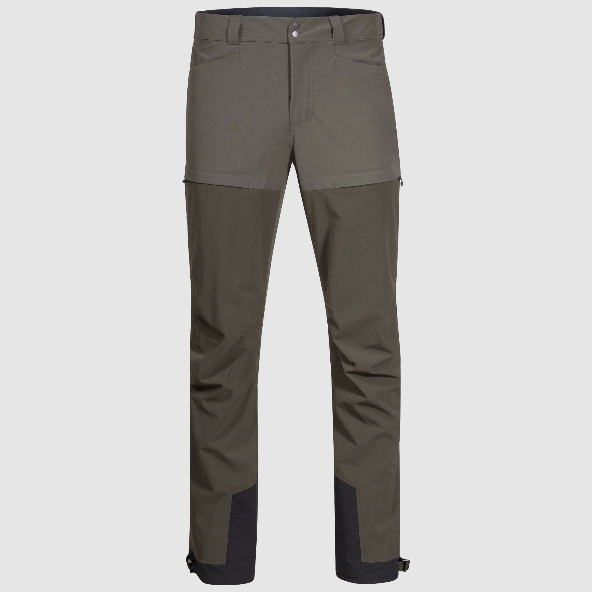 Bergans Bekkely Hybrid Pants Men Dark Green Mud / Green Mud M