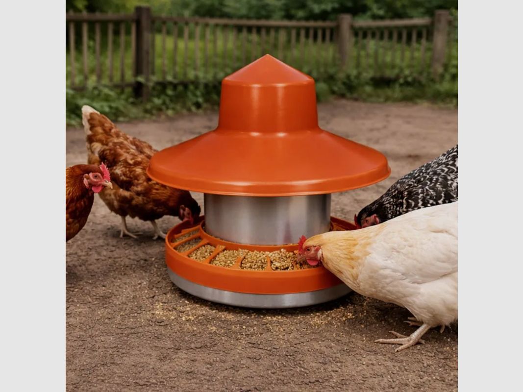 Mangime a tramoggia in metallo premium 7 kg completo - GAUN, immagine 1 di 4