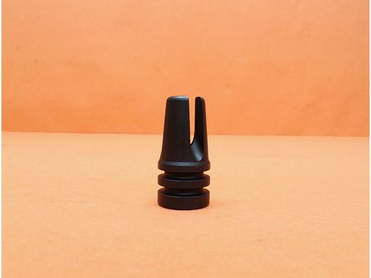 Brownells AR-15 : Frein de bouche A1 à 3 branches amélioré (1/2-28) BRN .223 Acier mat / Suppresseur de flamme